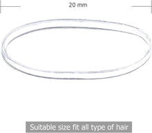 ILamourCar Elastic Hair Bands, 500pcs Clear Hair Elastic Bands, Hair Elastics with 10 Hairpin, Small Hair Bands for Kids Hair, Braids Hair, Wedding Hairstyle etc (Transparent color)