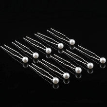 30 Pcs Pearl Hair Pins Wedding Bridal Flower Pins Rhinestone Hair Pins Hair Accessories for Bride Bridesmaid Women Girls Hair Style (Silver)