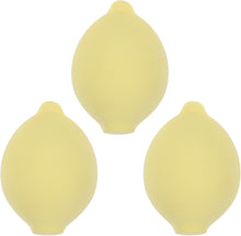 FRCOLOR 3pcs Makeup Sponge Egg Lemon Fruit Shaped Foundation Beauty Blenders Tool for Women Girls Makeup Liquid Cream Supply (Yellow)