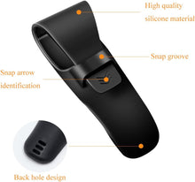 Neikafan 2 Pcs Silicone Razor Carrying Case Travel Silicone Razor Cover Safety Waterproof Razor Case for Manual Razor(Blue+Black)