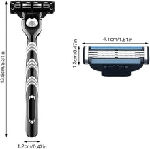 NAVESO Mach 3 Razor Blades Men, 20 Pcs Manual Razor Blade, Mach 3 Mens Shaving Blades, Mach 3 Blades, Professional Barber Beard Razor Blades