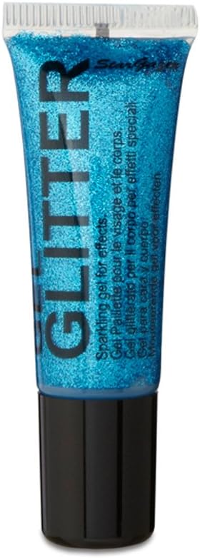 Gel Glitter Blue. Sparkling Glitter for your face & body with fine nib applicator