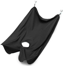 JYHY Beard Shaving Bib - Hair Clippings Catcher & Grooming Cape Apron -Best To Use With Trimmer For Catching Mens Facial Hair. Grooming Care Set For Men,Black