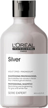 L'Oral Professionnel Anti-Yellowing Hair Shampoo for White, Grey and Bleached Hair, Violet Pigments, Serie Expert, Silver Shampoo, 300 ml