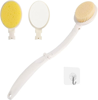 LFJ Long Handled Sponge, Dry Body Brush Bathing Accessories Back Cream Applicator