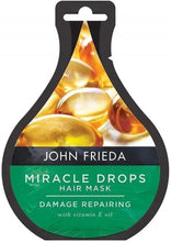 John Frieda Miracle Drops Damage Repairing Hair Mask 25 ml, Restoring and Hydrating Deep Conditioner for Dry, Damaged and Stressed Hair