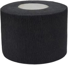 1 Roll Paper Neck Strips Hairdressing Stretchy Wrap Neck Paper Tissue Roll Barber Neck Tape Hairdressing Accessory Black