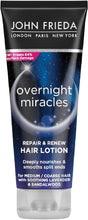 John Frieda Overnight Miracles Repair & Renew Leave-In Lotion Hair Mask 100 ml, Moisturising Hair Treatment for Dry Hair