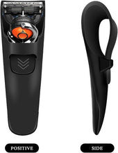 Neikafan 2 Pcs Silicone Razor Carrying Case Travel Silicone Razor Cover Safety Waterproof Razor Case for Manual Razor(Blue+Black)