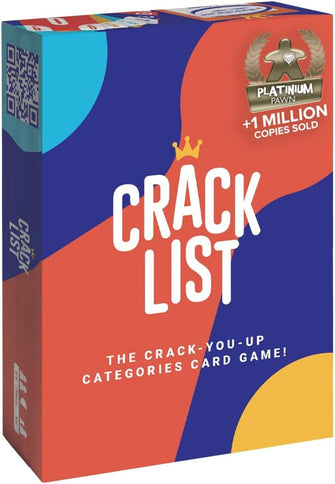 CRACK LIST I Family game I Card Game I 2-8 players I Board Game for Kids 10+ and Adults I 30 minutes Playing Time I Party Game for Family and Friends I English