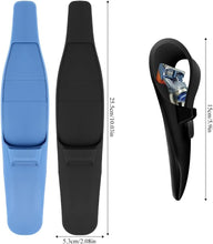 Neikafan 2 Pcs Silicone Razor Carrying Case Travel Silicone Razor Cover Safety Waterproof Razor Case for Manual Razor(Blue+Black)