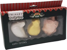 Friends The TV Series Tropical Bath Fizzer Set in 3 Different Shapes "Duck, Turkey & Chick" Bath Bombs