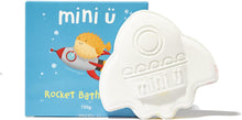 Mini U Rocket Bath Bomb, Bath Fizzer with Shea Butter to Moisturise, Vegan & Cruelty Free, White, Red & Yellow Flame Tail (1)