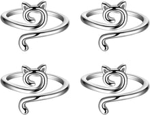 4pcs Knitting Crochet Loop Ring for Fingers, Knitting Ring Adjustable, Crochet Supplies for DIY Crafts, Braided Faster Knitting Thimbles Holders Accessories for Crochet Mother Grandma GiftsSilvery