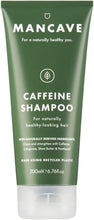 ManCave Caffeine Shampoo 200ml for Men, Support and Encourage Healthy Hair Growth with Caffeine, Panthenol and Vitamin E, Natural Formulation, Sulphate Free, Vegan Friendly, Made in England.