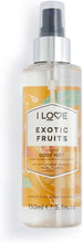 I Love Exotic Fruits Scented Body Mist, Formulated With Natural Fruit Extracts Which Offer a Burst of Fragrance, FastDrying Refreshment Throughout the Day, VeganFriendly 150ml