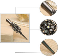 2 Pieces Metal Alligator Hair Clips Non-Slip Duckbill Barrette Elegant Hair Accessories for Women and Girls