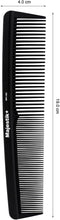 Hair Comb- a Professional Hairdressing Carbon Fibre Comb, Master Barber and Salon Comb, Anti Static, Heat Resistant, Strong & Durable, Medium and Fine Tooth in Black