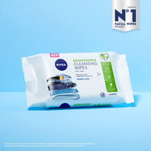 NIVEA Biodegradable Cleansing Wipes Normal Skin (40 sheets), Biodegradable Wipes made from 100% Plant Fibres, Make-Up Wipes, Face Wipes Makeup Remover