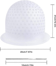 NATUCE Silicone Highlighting Cap, Highlighting Cap and Hook, Hair Dye Cap, Hair Frosting Cap, Highlighting Frosting Cap, Frosting and Tipping Cap, NO Pre-Holed