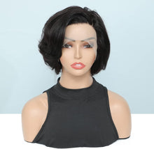 Human Hair Wig for Black Women Bob Wig Human Hair Short Lace Front Wig with Side Part Brazilian Real Hair Wigs