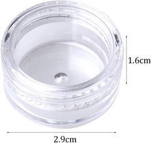 kuou 50 Pcs Empty Plastic Cosmetic Jars, 5ml Sample Containers Pots Bottles with Clear Lids