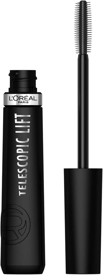 L'Oral Paris Telescopic Mascara, Long-Lasting 36H Lift, Visible Lash Length Up to +5mm, No Clumping & No Smudging & No Flaking, Telescopic Lift, Black