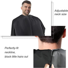 LOPHE Hairdressing Cape, Black Waterproof Salon Hair Cutting Cape for Women Men Kids, Hair Dye Cape Hair Cutting Shawl Short Barber Cape, Makeup Apron For Salon Home