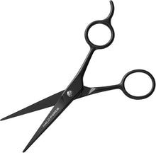 HALO FORGE Beard & Mustache Scissors - Small Straight Stainless Steel Precision Trimming Blade - Sharp Grooming Shears for Personal Care Hair Facial Body - Gift for Women Men - 5.5 Inch