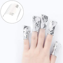 Keyohome 500Pcs Nail Foil Wraps Remover Aluminium Nail Art Soak Off Remover Gel Nail Polish Remover Foil Wraps with Pre-attached Lint-Free Cotton Pads