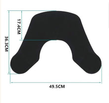 Lurrose Hair Cutting Collar, Black Silicone Neck Guard Professional Hair Cutting Pad Guide for Salon