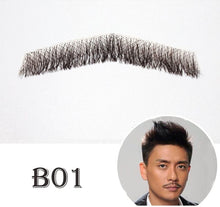 Fake Mustache Realistic for Men, Fake Beard Facial Hair, Adults Lace Fake Beard Makeup, Fake Beard for Men, Fake Beard Handtied, Facial Beard, Sticker Attached Easy Application B01