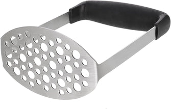 RosewineC Stainless Steel Potato Masher, Baby Food Masher with Non Slip Handle for Mashed Potatoes, Jam, Vegetables and Fruits