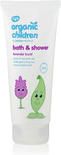 Green People Organic Children Lavender Burst Shower Gel 200ml  Natural & Organic Body Wash & Bubble Bath for Kids & Toddlers  Gentle on Sensitive Skin  SLS Free & Paraben Free  Vegan, Cruelty Free