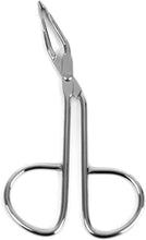 HEALLILY Eyebrow Tweezers Scissors Shaped Stainless Steel Slant Tip Tweezer Eyebrow Straight Tip Tweezers Clip Hairgripping Eyebrow (Silver)