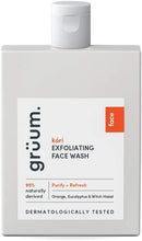 Grum Kri Gentle Exfoliating Face Wash, Orange, Eucalyptus & Witch Hazel Scent, Fights Blemishes & Blackheads 95% Natural 120ml  Face Wash Acne, Facial Wash, Face Wash Women