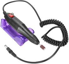 DiiDa Professional Electric Manicure Drill Set Acrylic Nail Gel Polish Remover Electric Nail Files Pedicure Kit with [100pcs Sand Rings+1 Powder Brush]