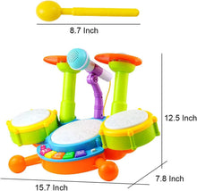 Kids Drum Kit - Toy for 1 Year Old Boys Drum Set Baby Musical Instruments Gifts for Boys Girls Toddlers Nursery Rhymes Electronic for Children Kid Toddler Toys for 1 2 Year Old Boys Girls