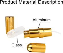 Mnixy 4 Pcs Perfume Spray Bottles 6ml Perfume Atomiser Bottles Mini Travel Perfume Atomisers for Home, Travel, Outdoor