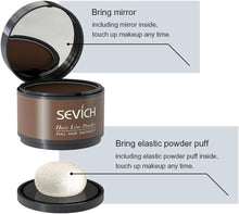 Instantly Hairline Shadow - SEVICH Hairline Powder, Quick Cover Grey Hair Root Concealer, Eyebrows & Beard Line, Hair Root Touch Up for Thinning Grey Hairline, Windproof&Sweatproof, Dark Brown