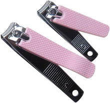 Healifty Nail Clippers, Toenail and Fingernail Clippers, Sharp, Cutting Edges for Thick Nails, with Silicone Cover, Trimmer Set for Men & Women 2pcs