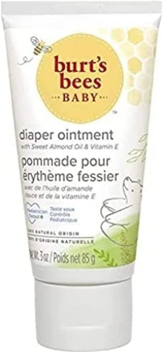 Burts Bees Baby Nappy Cream, Diaper Ointment For Nappy Rash, With 40% Maximum Strength Zinc Oxide, 85g(packaging may vary)