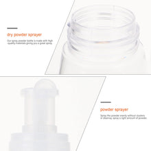 Lurrose 180ml Clear Powder Spray Bottle Empty Dismountable Travel Cosmetics Bottles Dry Powder Spray Container with Locking Nozzle