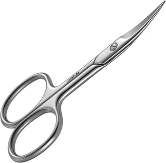 Jestilo Stainless Steel Nail Scissors for Women and Men, Professional Cuticle Scissor, Multi Purpose with Sharp Pointed Curved Tips for Finger Nails, Toe Nails, Nose Hair, Moustache and Beard