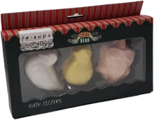 Friends The TV Series Tropical Bath Fizzer Set in 3 Different Shapes "Duck, Turkey & Chick" Bath Bombs