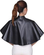 PLABBDPL 1 Pieces Black Makeup Cape, Hair Cutting Cape, Beauty Shawl, Hairdressers Cape for Makeup Artist Barber Beautician