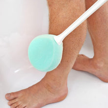 Helping Hand Long Handled Exfoliating Bath Sponge for Adults. Bendable Shower Sponge & Back Scrubber, Exfoliating Brush for Hard to Reach Areas. Bathing Sponge for Elderly & Disabled. 26/66cm Long