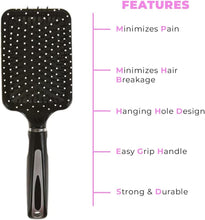 Hair Brush Hair Comb Anti Static Massage Comb Paddle Brush Vent Brush Hair Blow Dry Brush Tangles Hair Brush Women Hair Brush Hair Styling Brush Detangle Brush (Pack of 1)