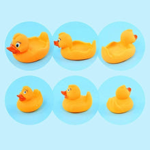 KOKSI Rubber Duck Family Bath Swimming Toys for Baby Toddler Bath, Pool Large & Small Duckies Bathtime Game Joy, Set of 4