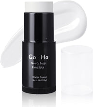 Go Ho Water Based White Face Paint Stick Washable (1.06 Oz),Non-toxic Cream Body Paint,Full-coverage Face Paint Makeup Stick for Adults Children Theater Halloween SFX Cosplay